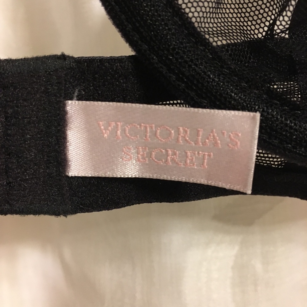 $12/2+ VS Net Ruffle Demi Bra Black Pink - Picture 4 of 8